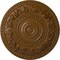 Ekena Millwork Rose Ceiling Medallion (Fits Canopies up to 13 1/2"), Hand-Painted Smokey Topaz, 33 7/8"OD x 2 3/8"P CM33ROSTF - alternate 1
